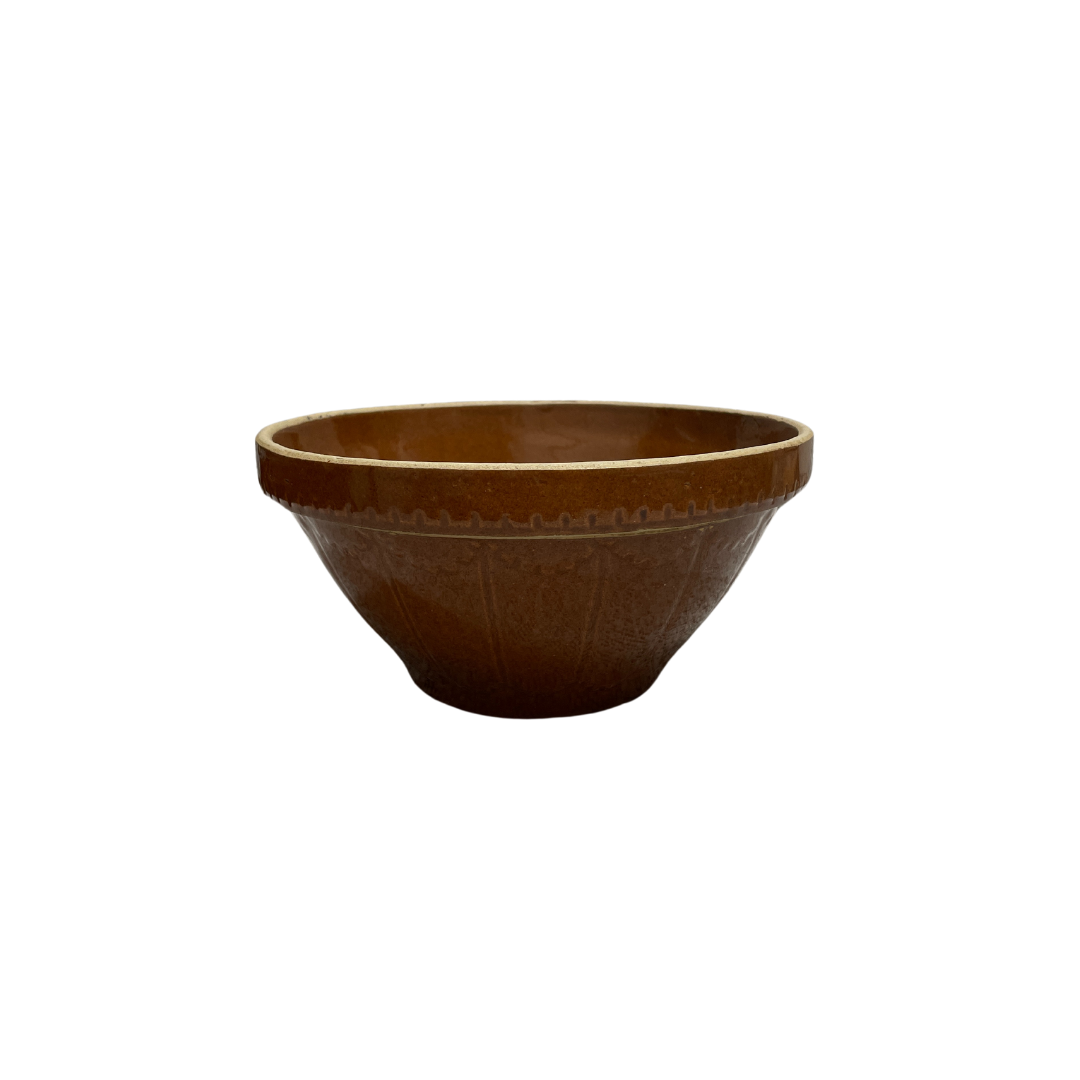 Found Brown Mixing Bowl- Small