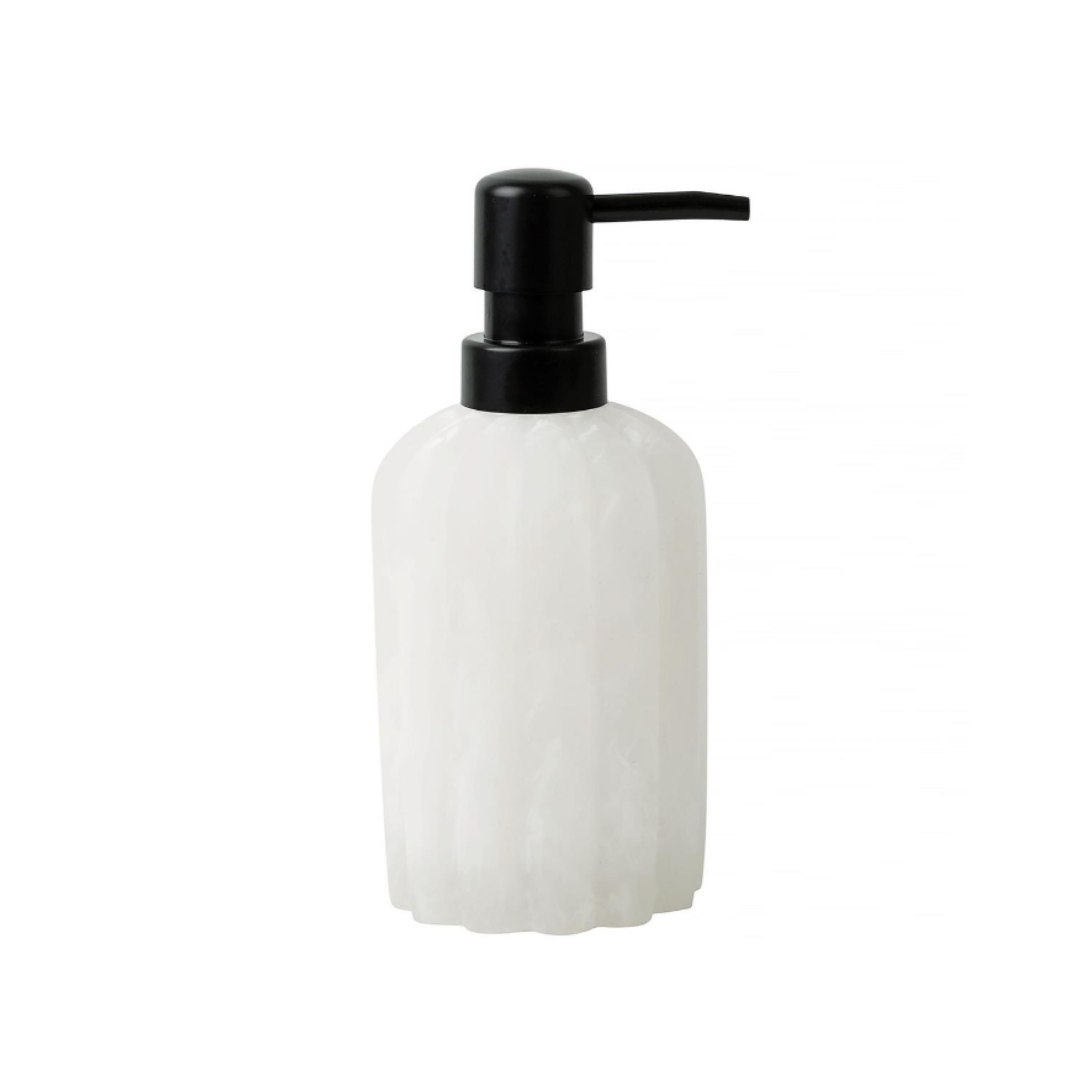 Scalloped Marble Soap Pump