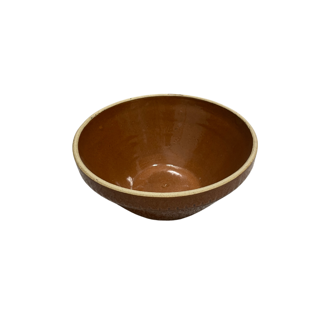 Found Brown Mixing Bowl- Small