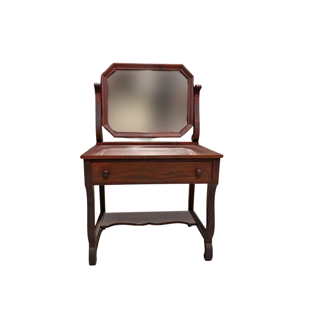 Found 19th Century Dressing Vanity with Mirror