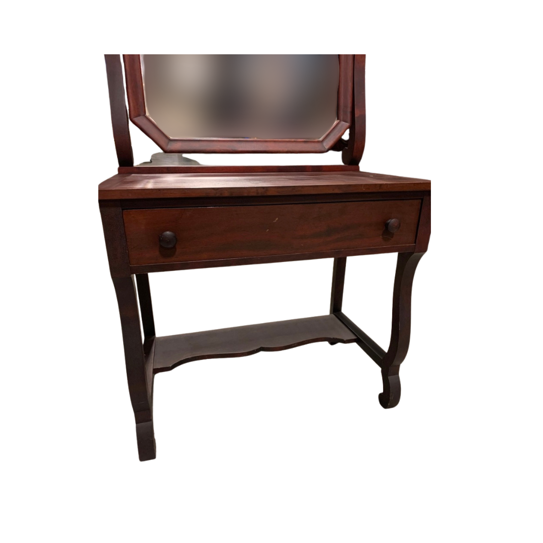 Found 19th Century Dressing Vanity with Mirror