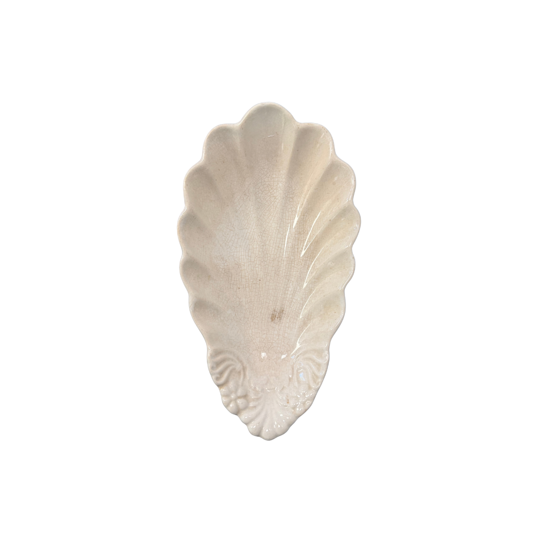 Found Shell Ceramic Serving Dish