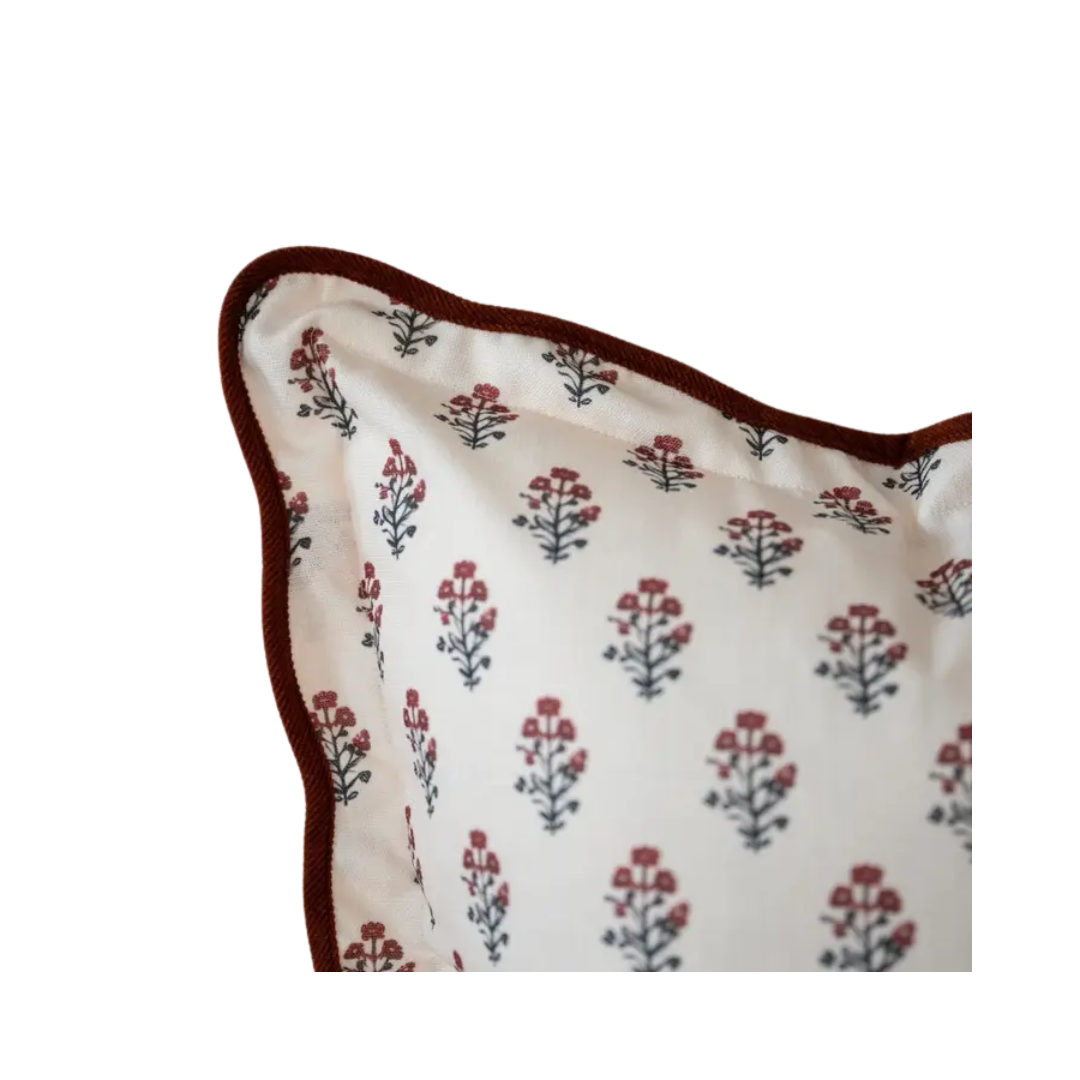 Chloe Red Floral Pillow