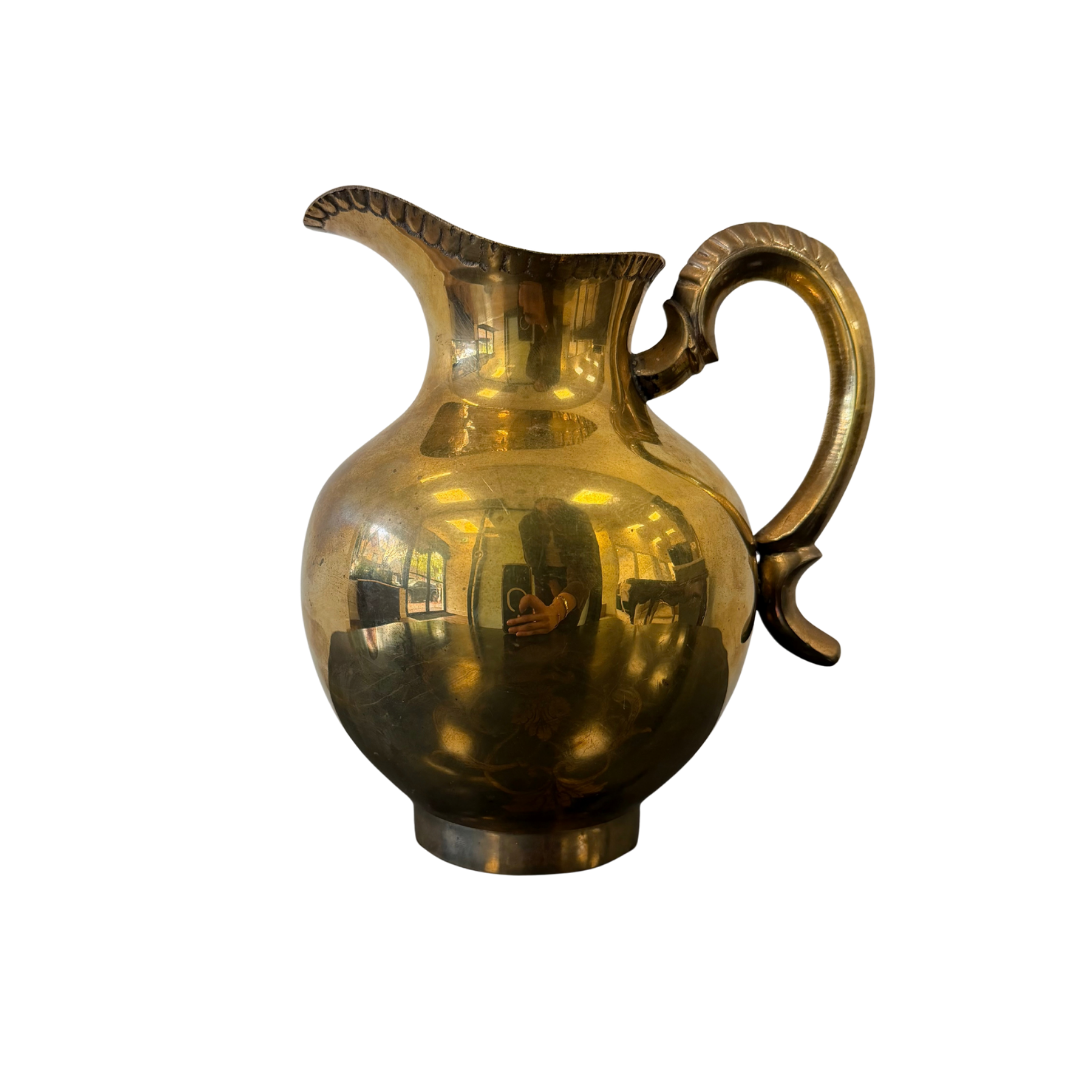 Found Brass Pitcher