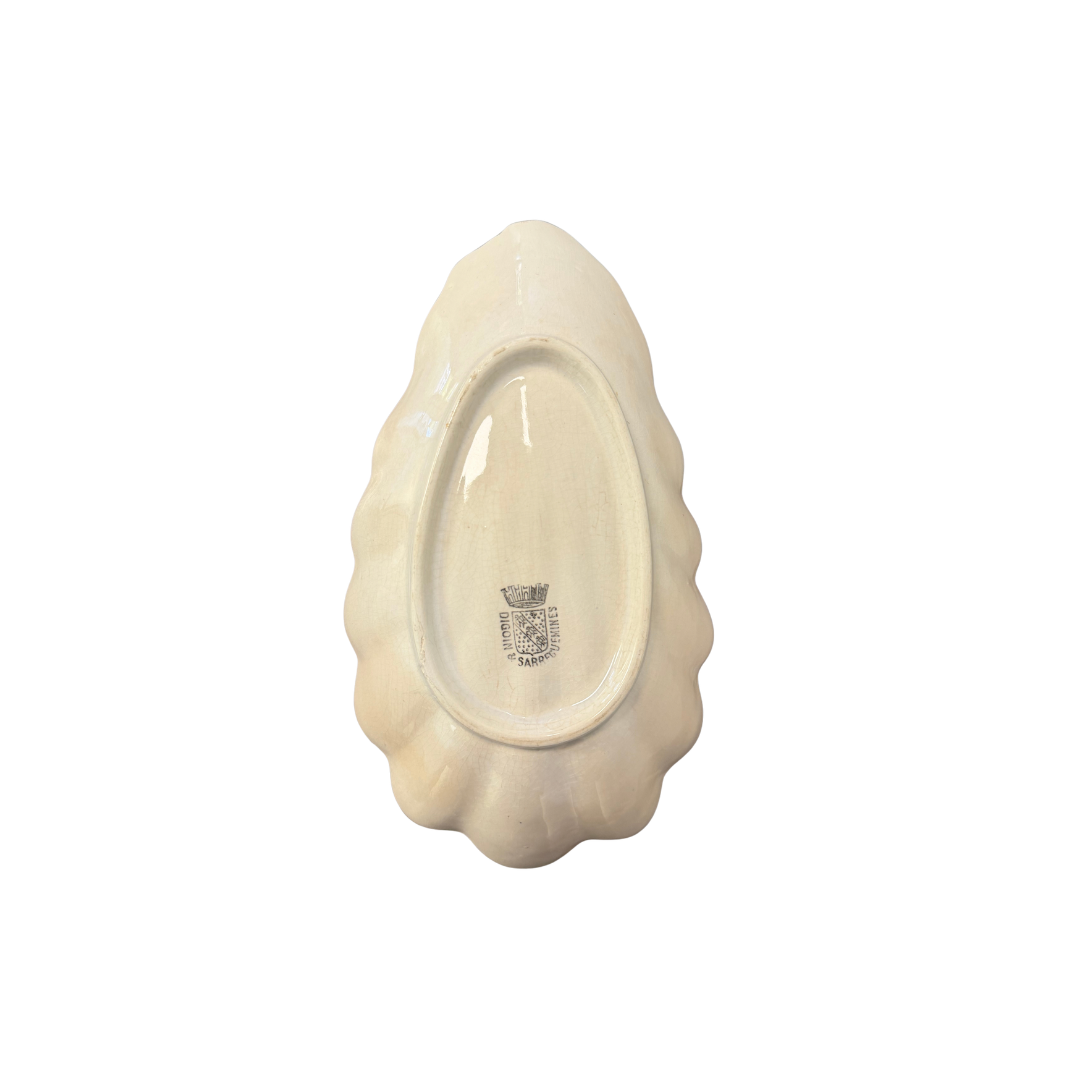 Found Shell Ceramic Serving Dish