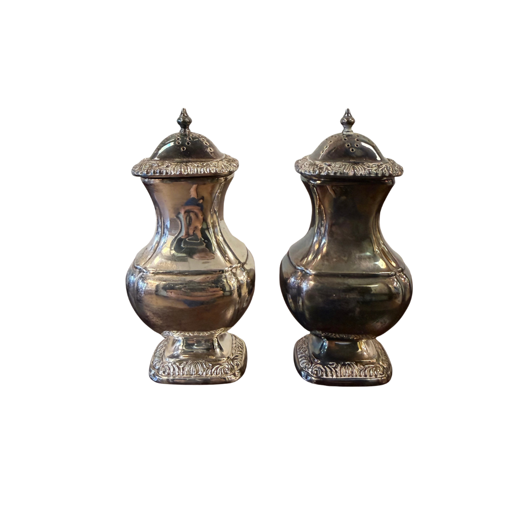 Found Silver-Plated Salt &amp; Pepper Set