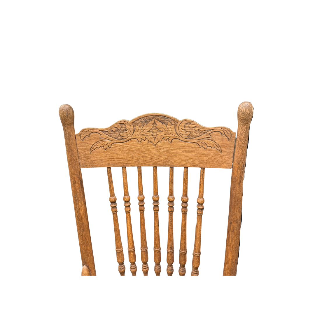 Found Oak Pressed-back Spindle Chair