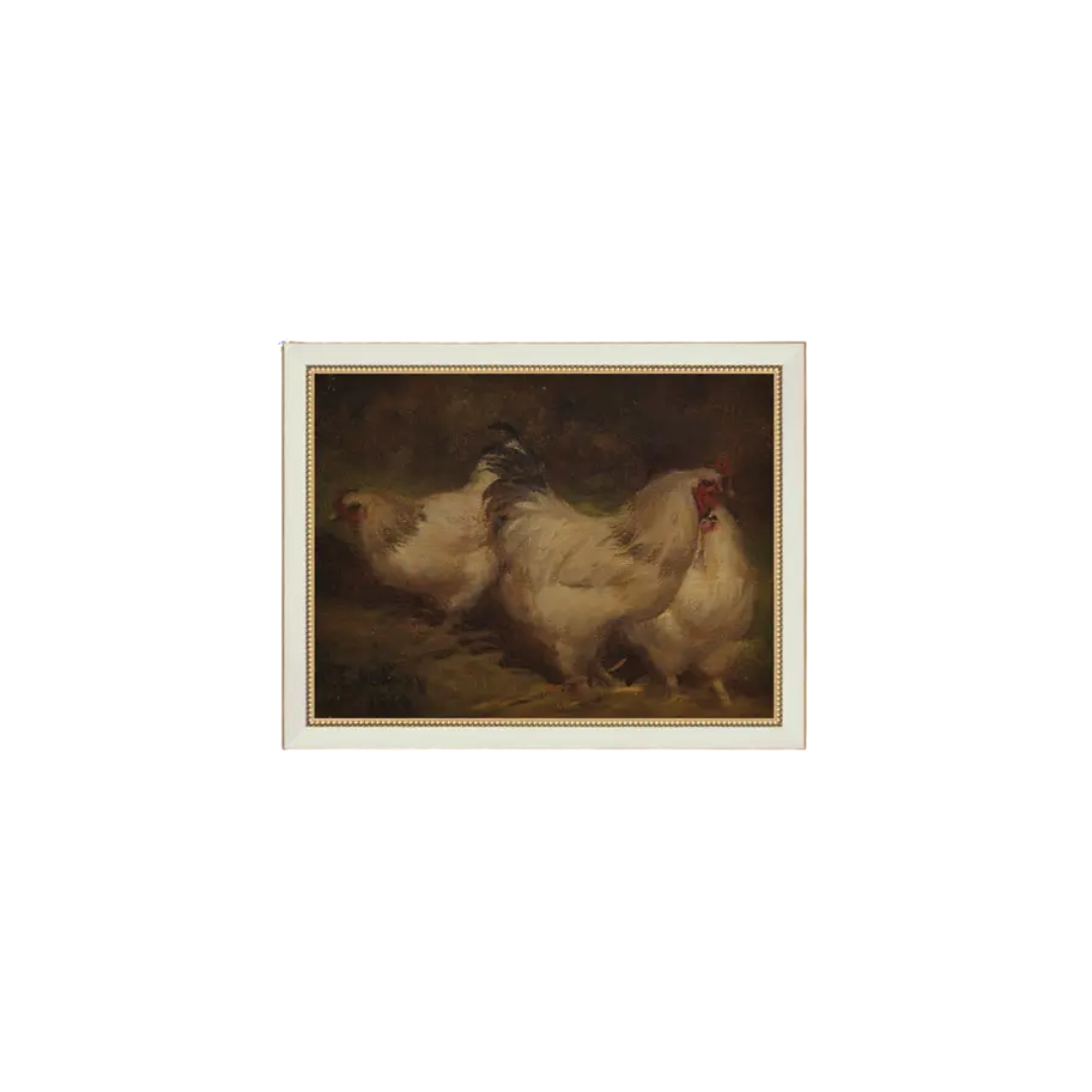Chicken Trio Framed Print