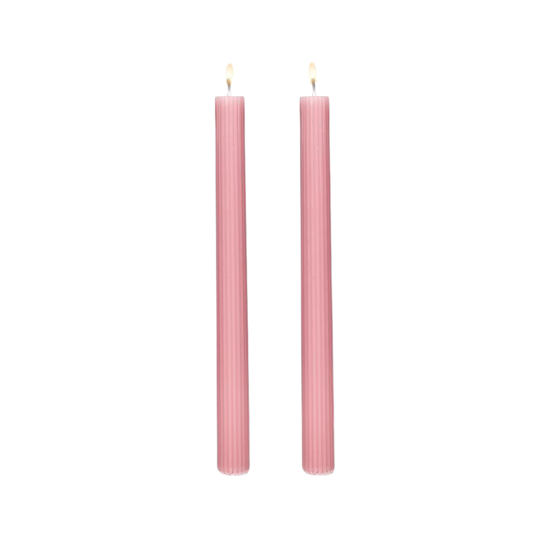 Ribbed Taper Candles