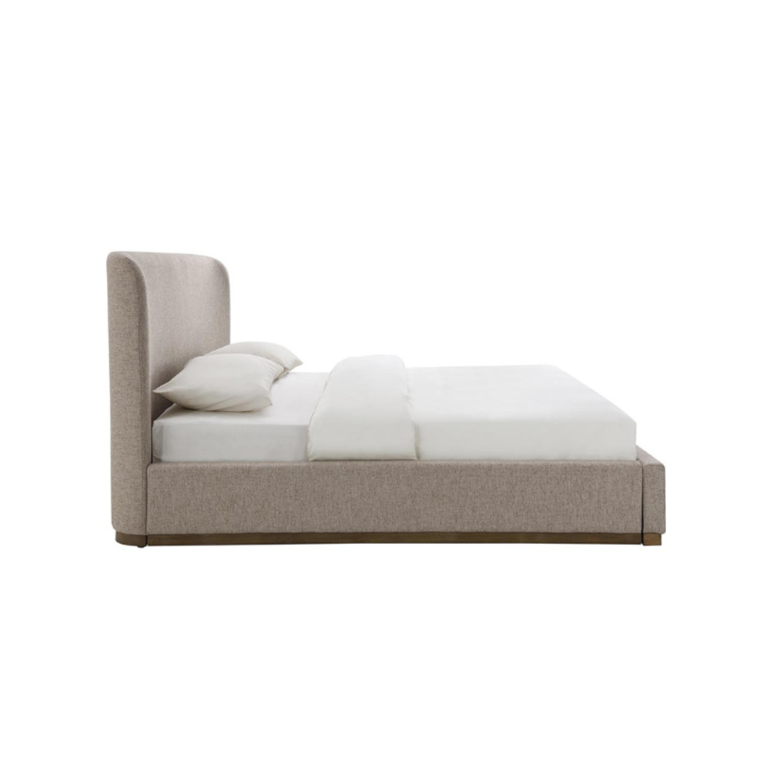 Faye Short Taupe Bed Frame