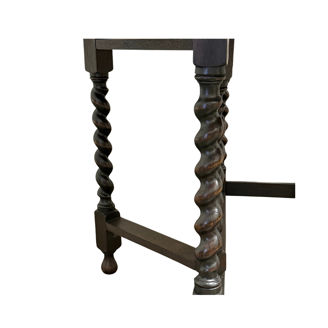 Found English Barley Twist Folding Table