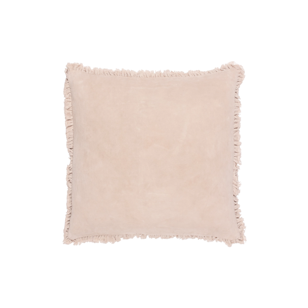 Bertie Natural Velvet Pillow