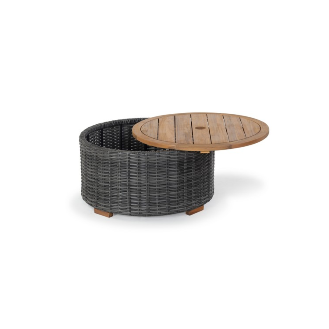 Anguilla Wicker Storage Outdoor Coffee Table