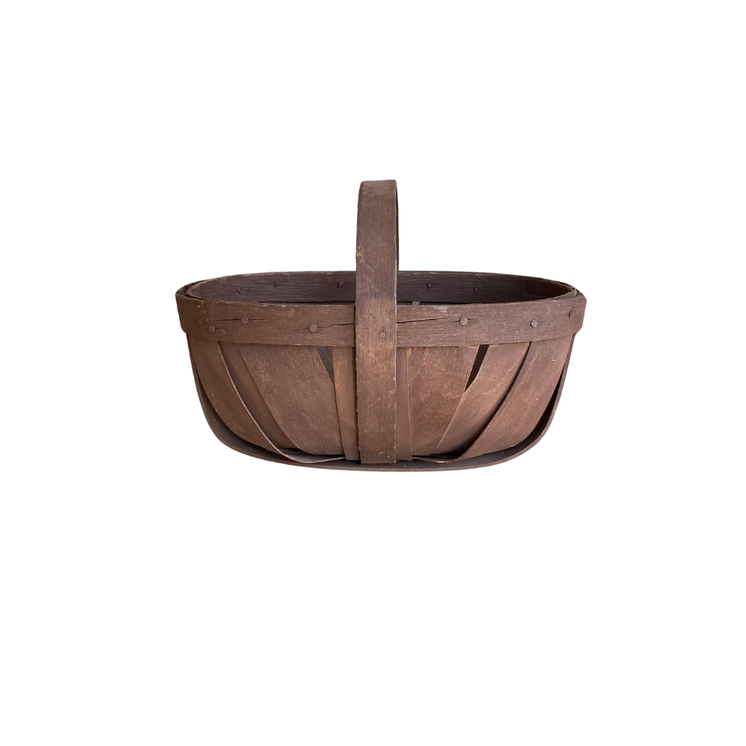 Found Woven Floral Basket