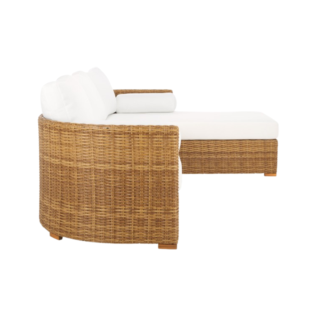 Anguilla Wicker Outdoor Chaise Sectional