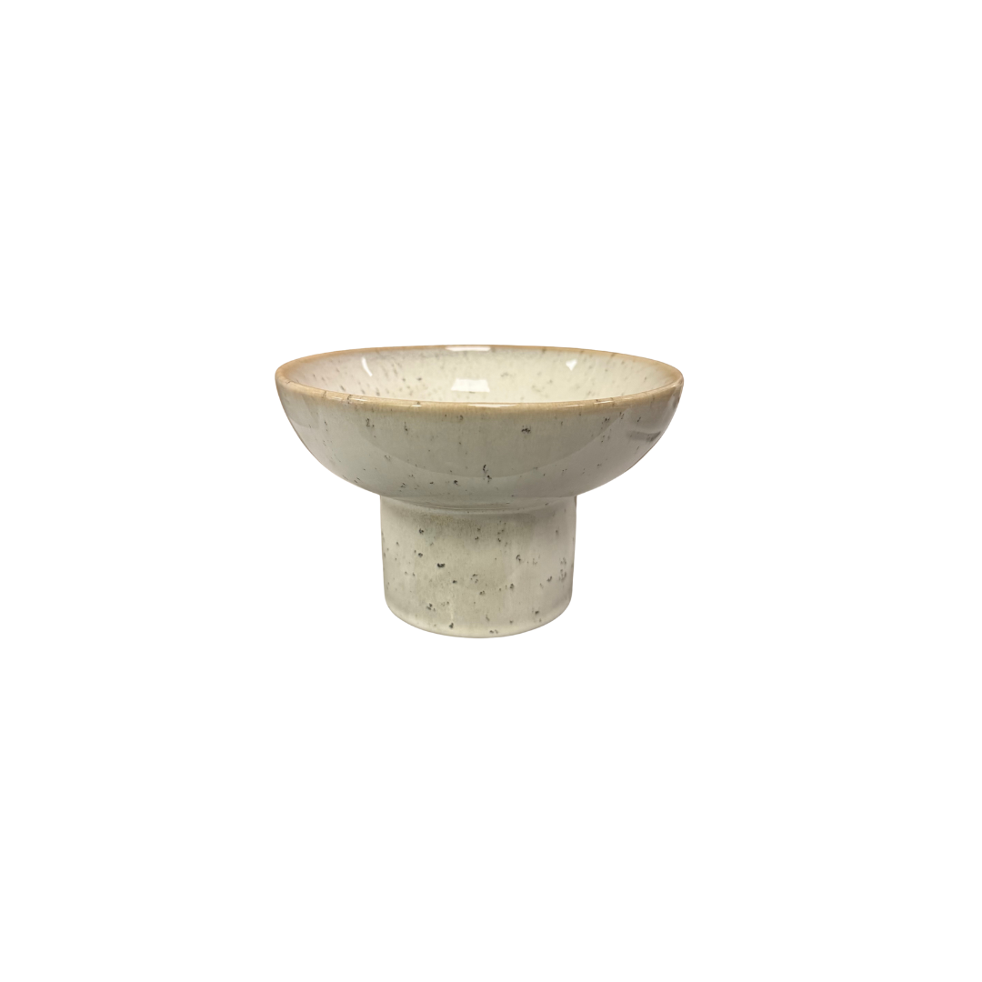 Reactive Glaze Pedestal Bowl