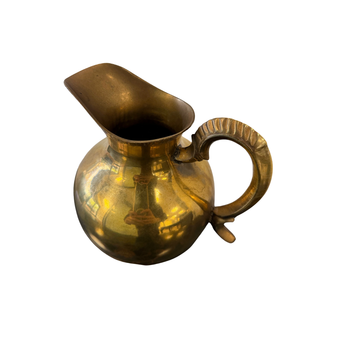 Found Brass Pitcher