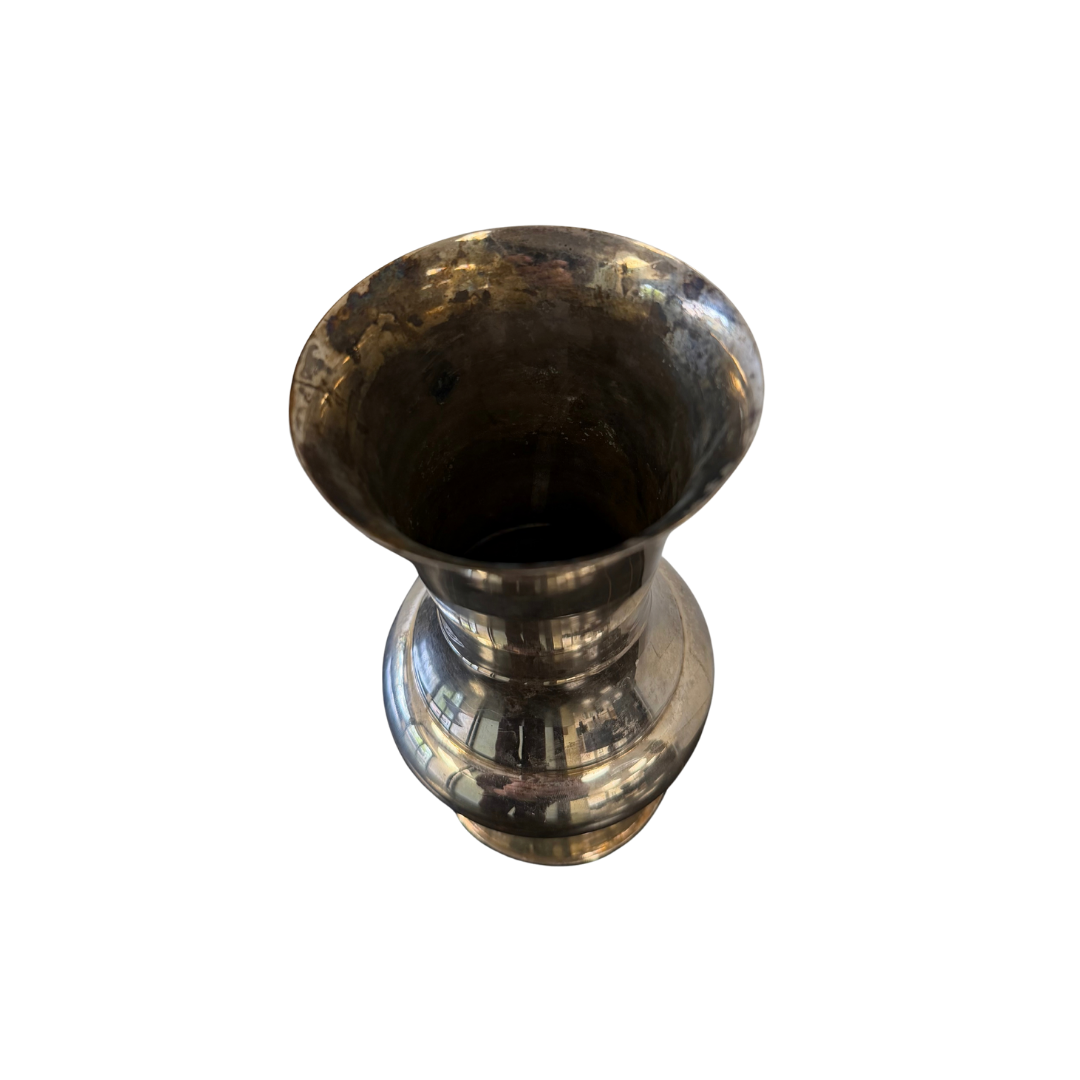 Found Silver Plated Pedestal Vase