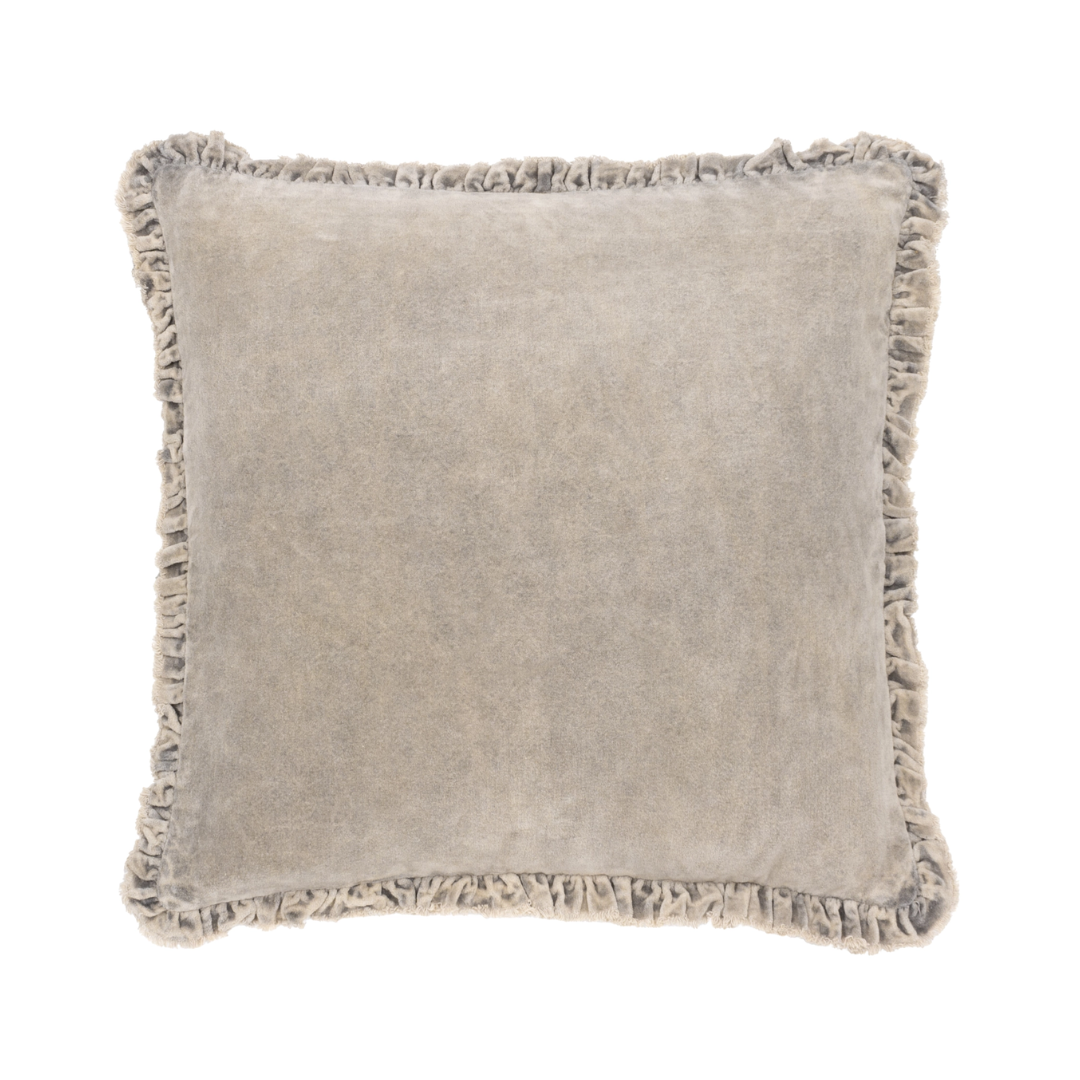 Bertie Taupe Velvet Pillow