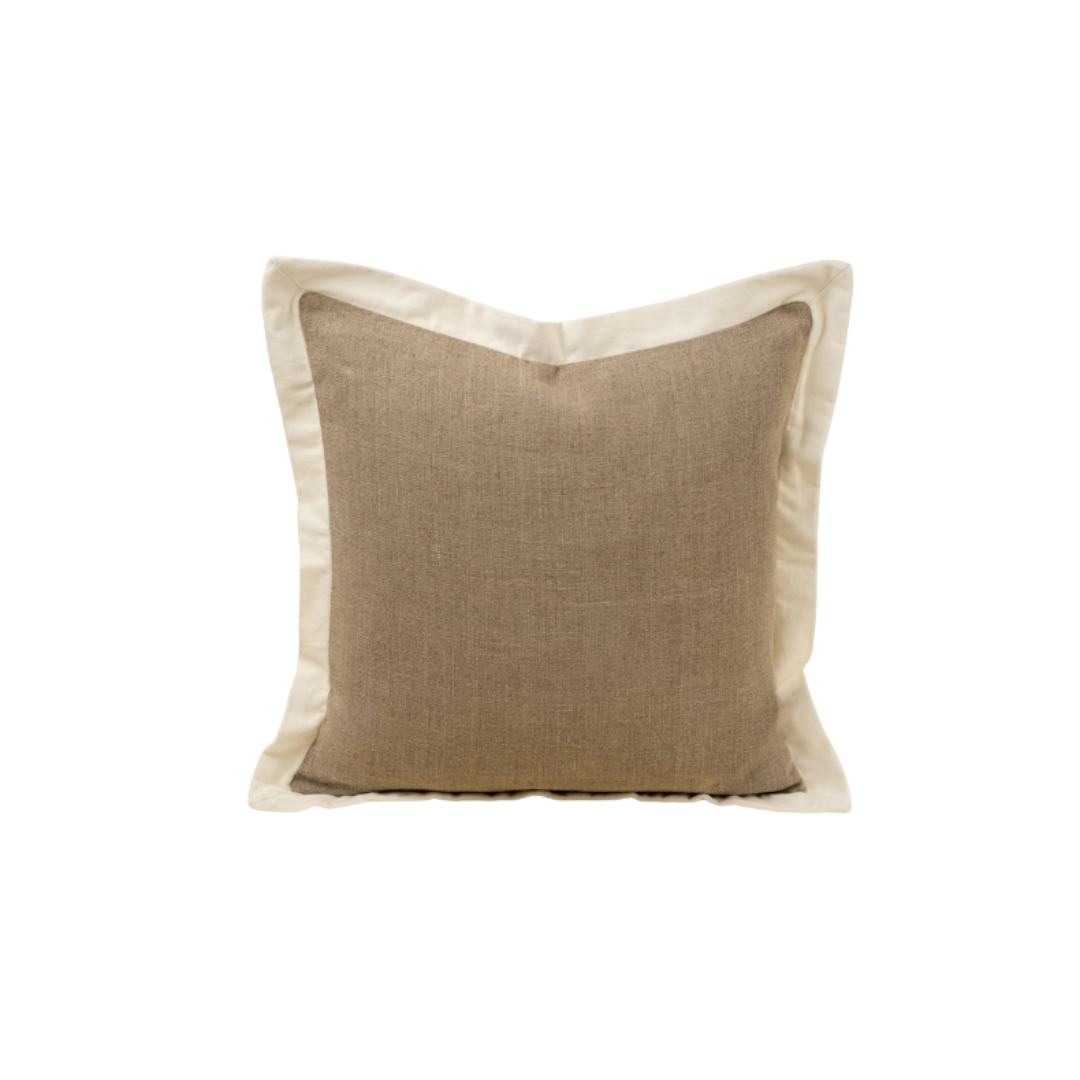 Betty Velvet Edge Linen Pillow
