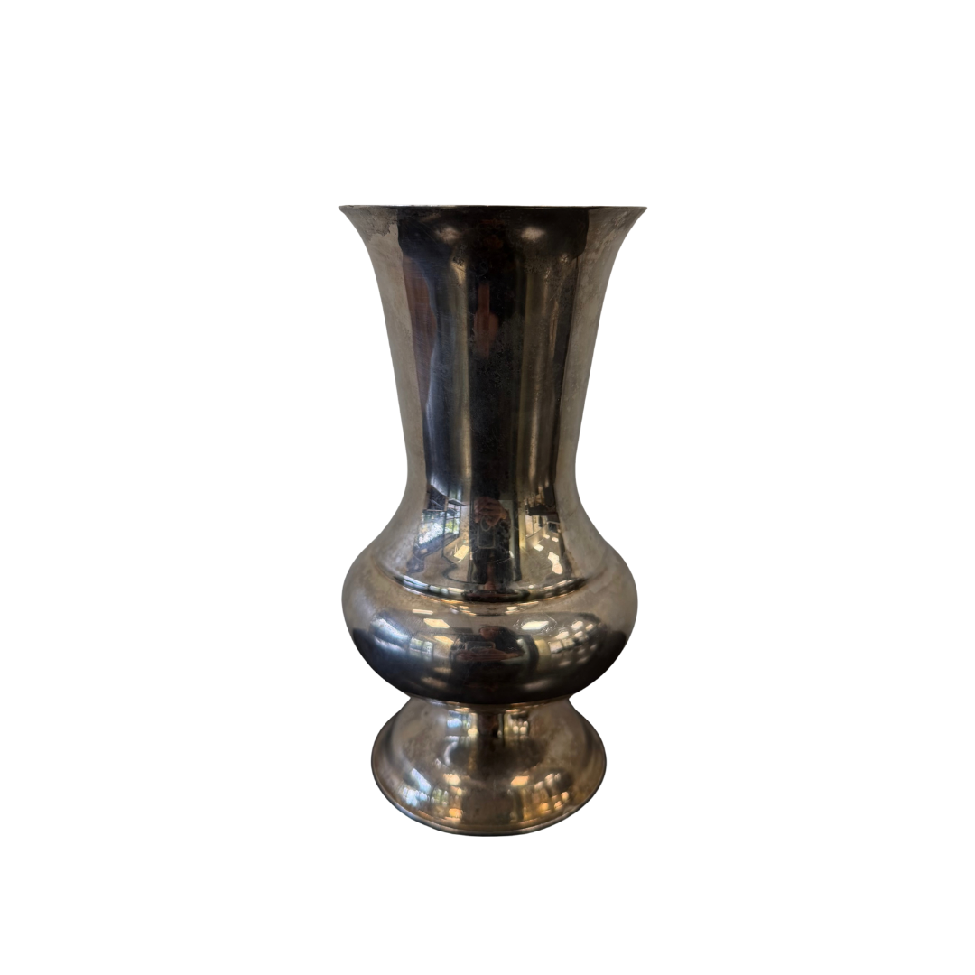 Found Silver Plated Pedestal Vase