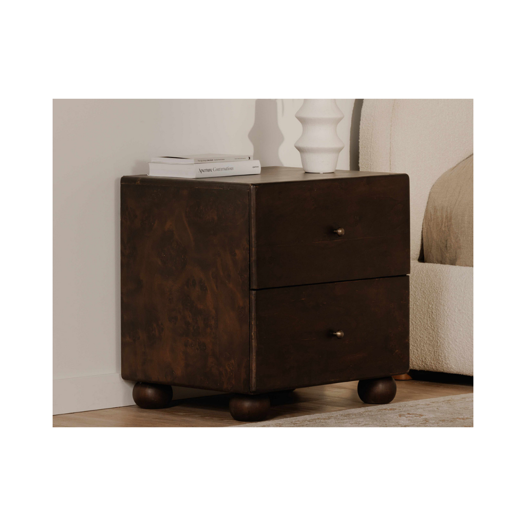 York 2 Drawer Nightstand