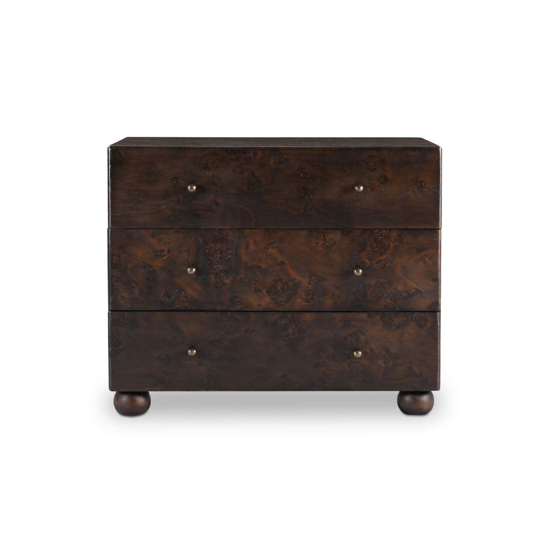 York 3 Drawer Nightstand