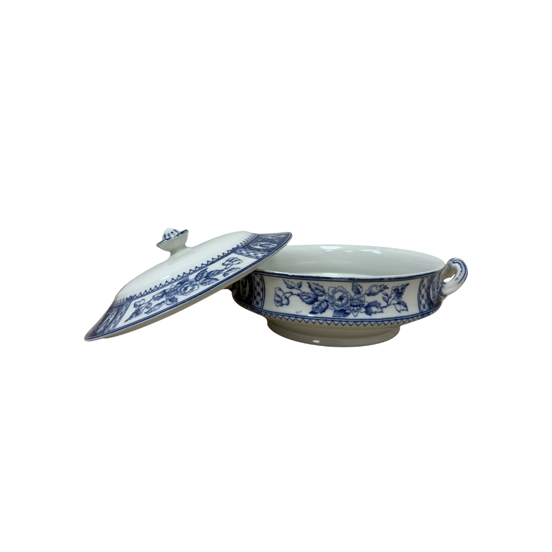 Found Coronaware Sherwood Blue and White Tureen