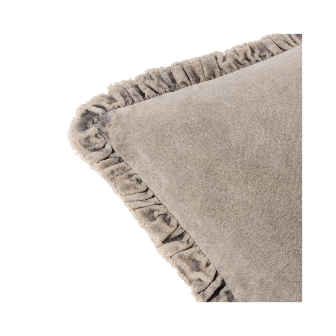 Bertie Taupe Velvet Pillow