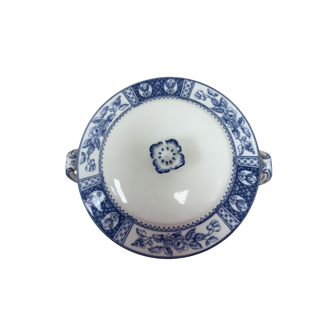 Found Coronaware Sherwood Blue and White Tureen