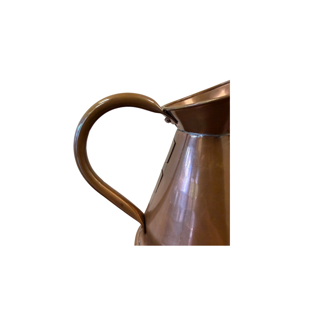 Found Tapered Copper Pitcher
