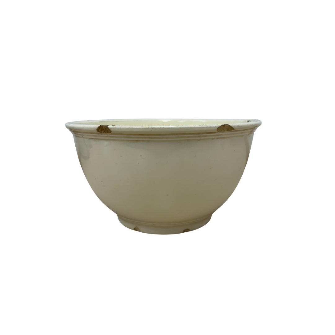 Found White Ceramic Mixing Bowl