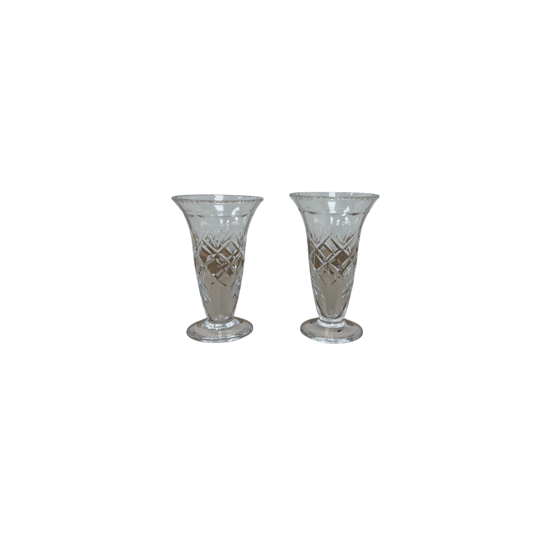 Found Webb Corbett Crystal Vases
