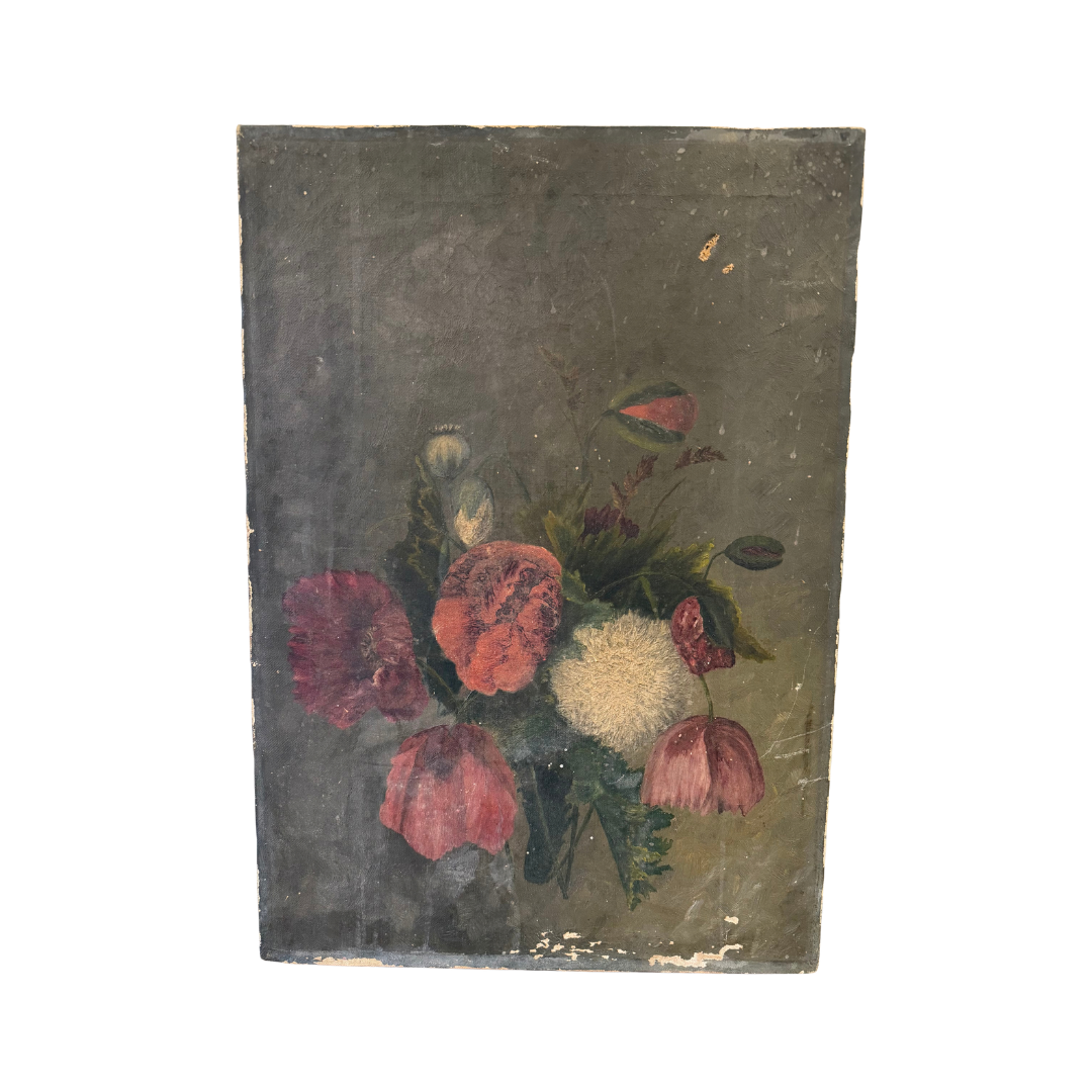 Found Botanical Still Life Painting