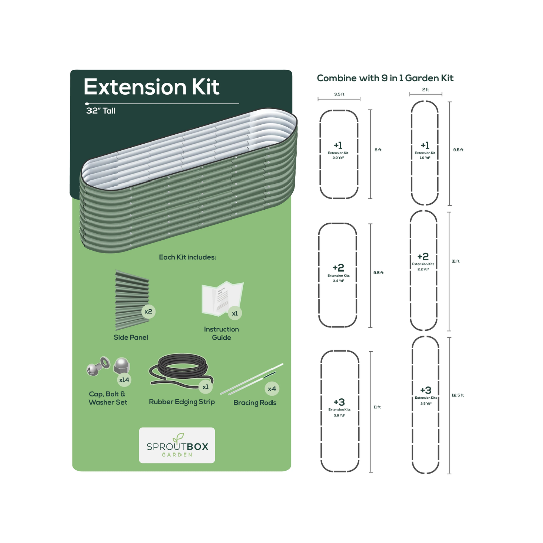 Sproutbox 32&quot; Tall Garden Box Extension Kit