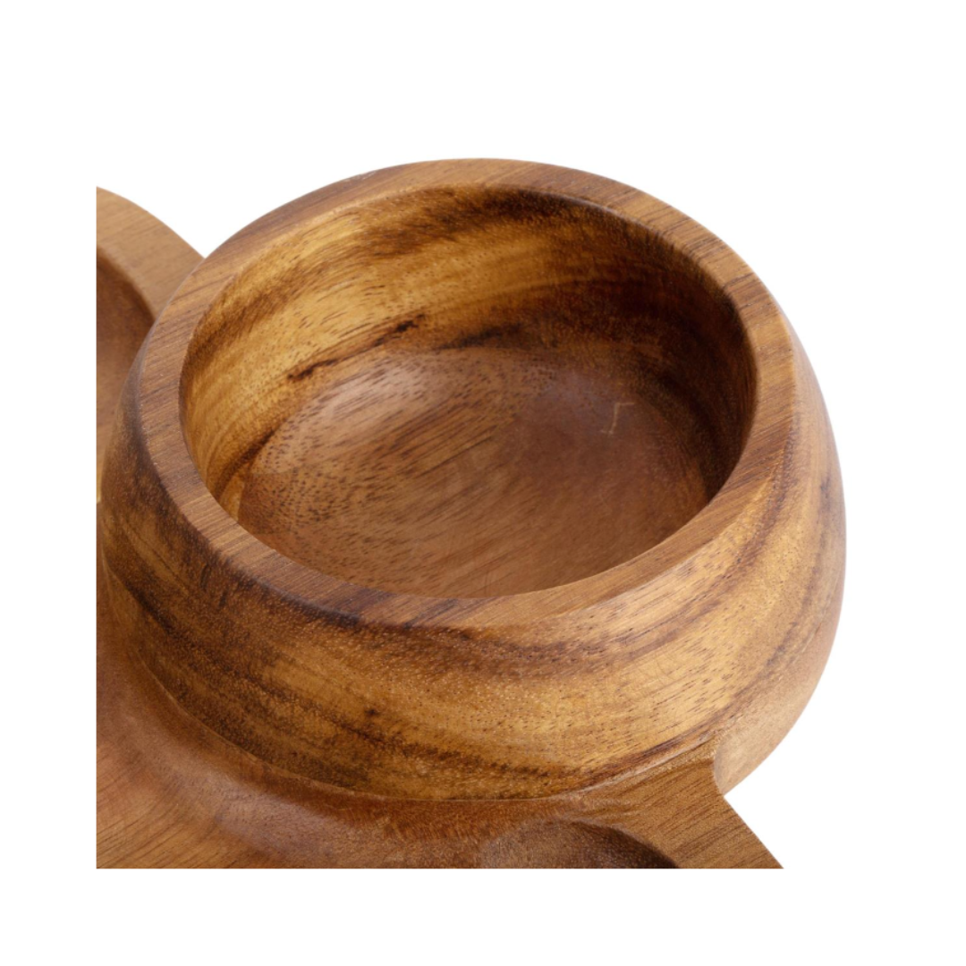 Acacia Wood One Dip Serve Board