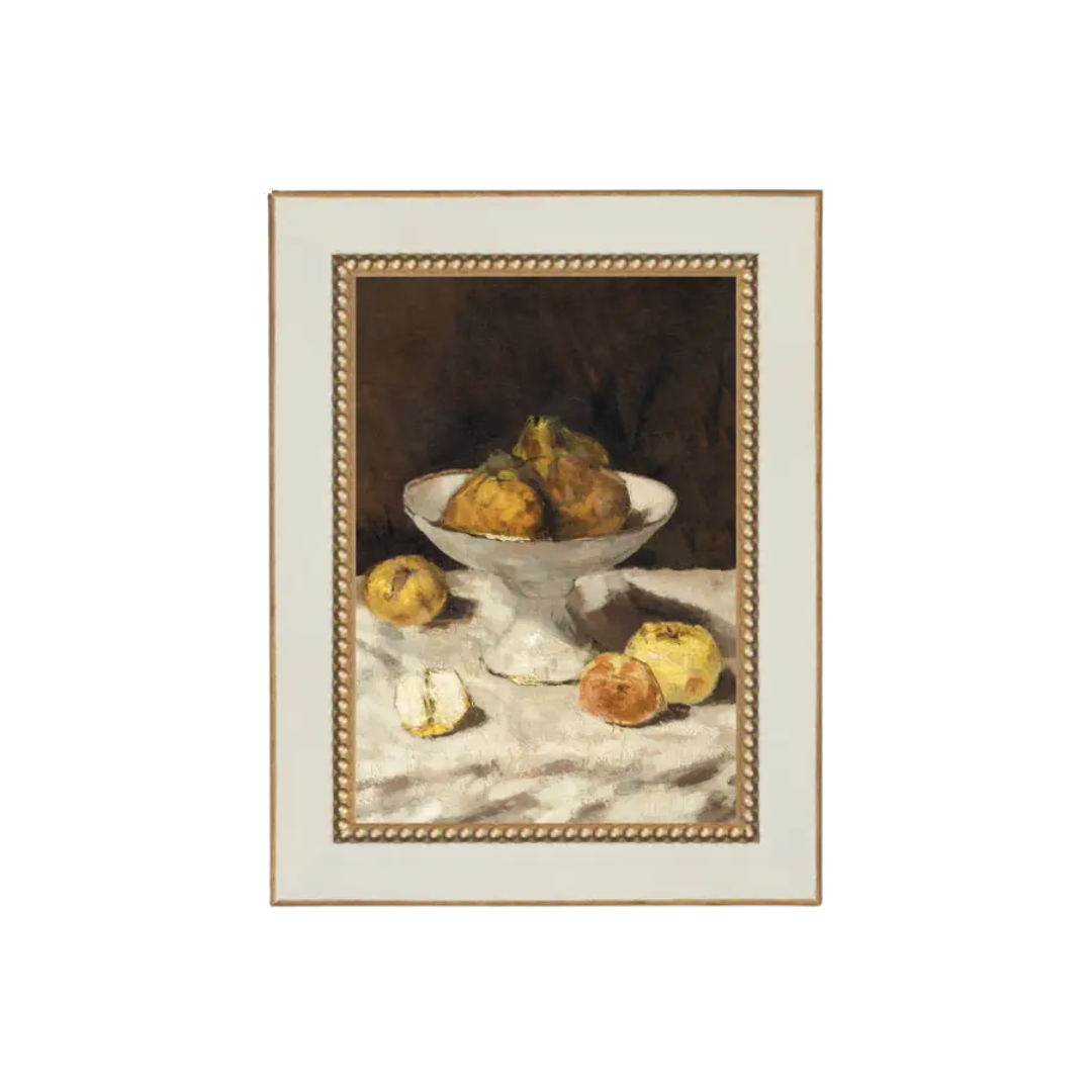 Pears Still Life Framed Antique Art