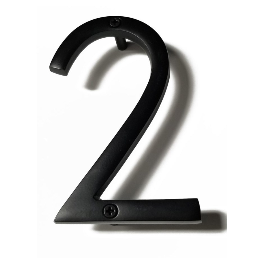 Modern Black House Numbers
