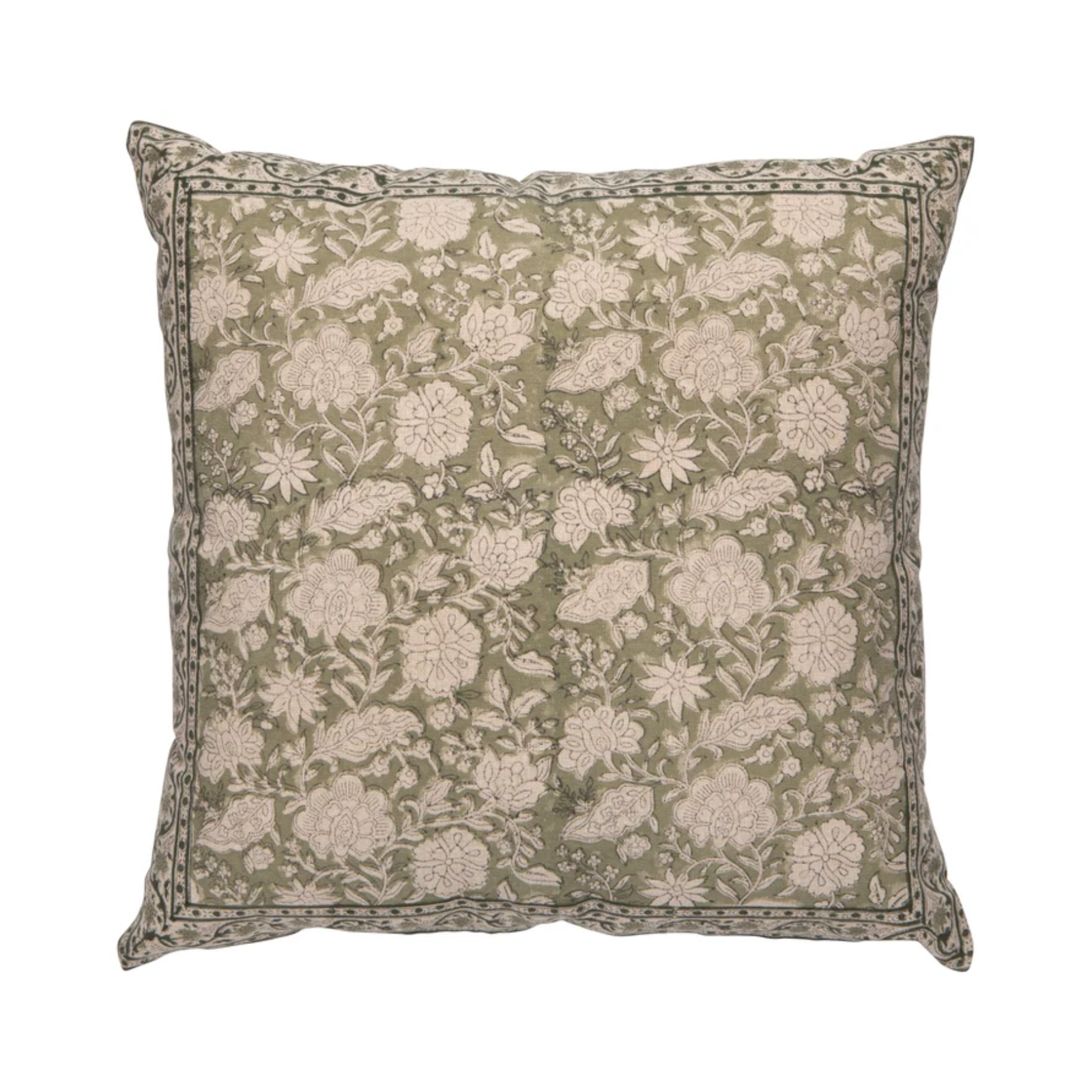 Freesia Embroidered Pillow