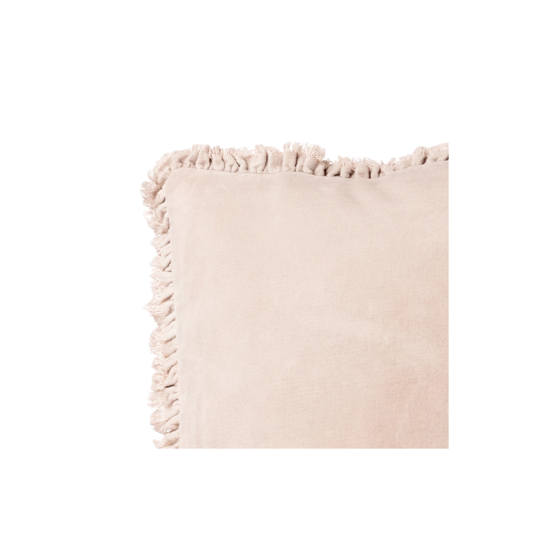 Bertie Natural Velvet Pillow