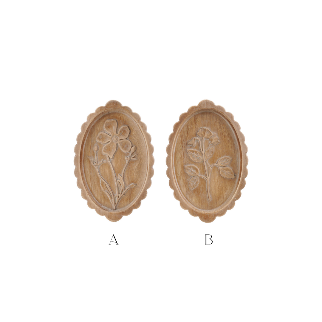 Wood Etched Botanicals