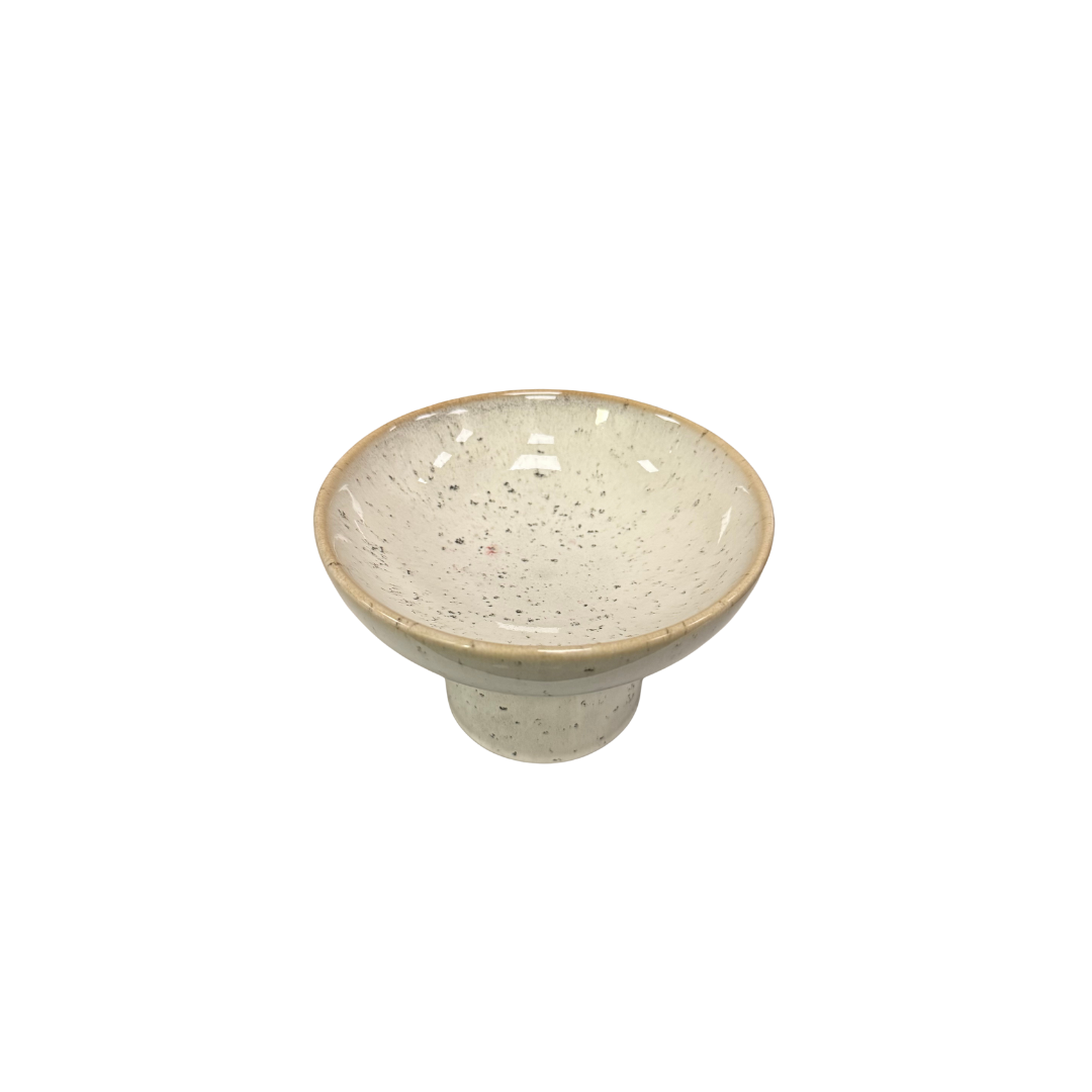 Reactive Glaze Pedestal Bowl