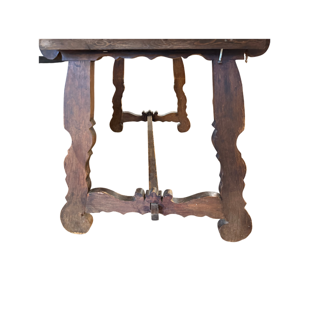 Found Wooden Trestle Table