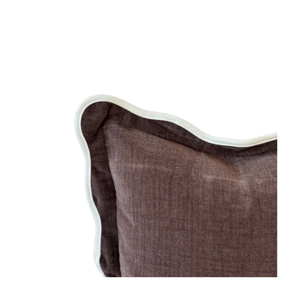 Chloe Square Scalloped Edge Pillow