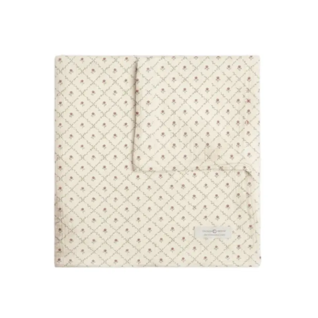 Hedge Floral Muslin Swaddle Blanket