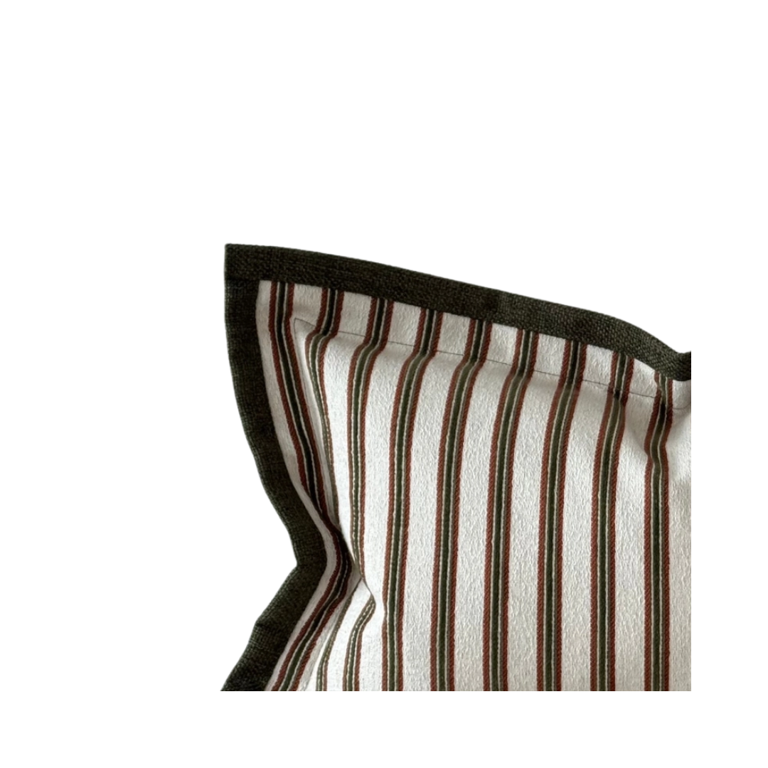 Fleur Striped Lumbar Pillow