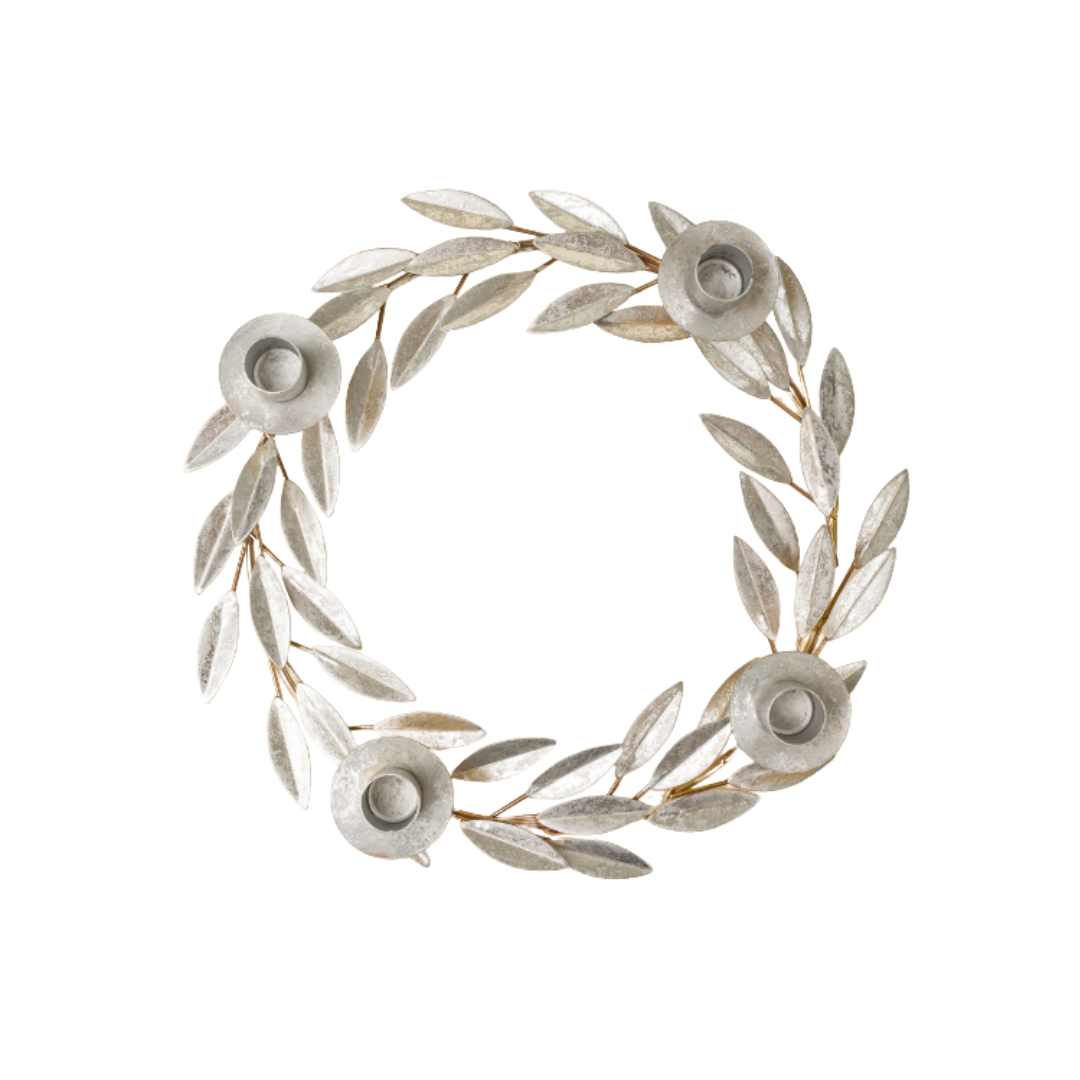 Winter Flora Candelabra Wreath