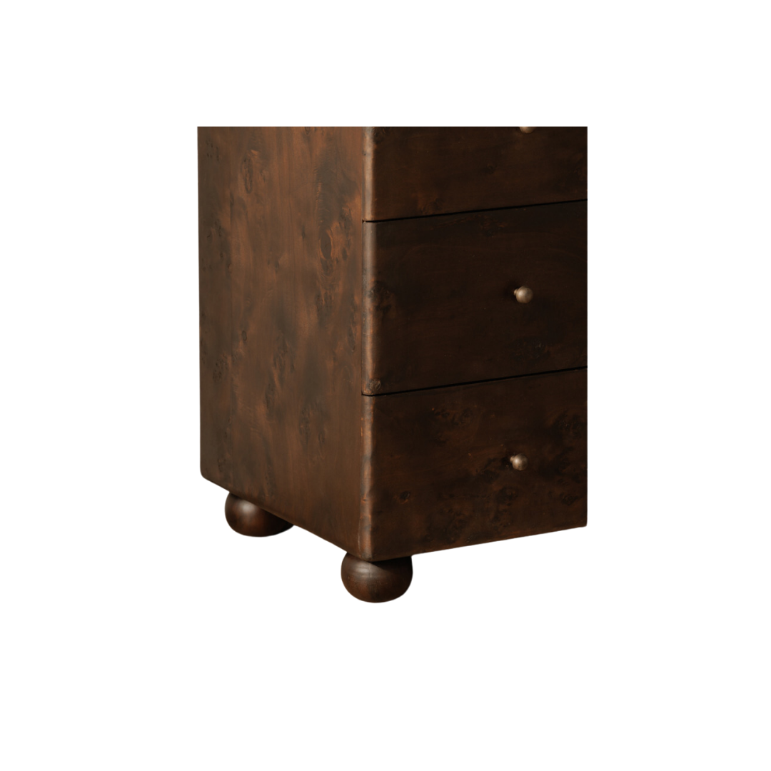 York 3 Drawer Nightstand
