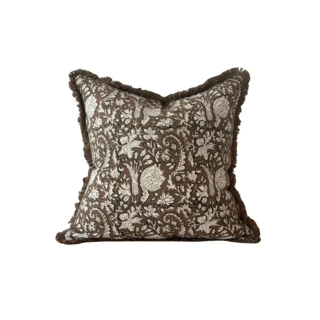 Sadie Brown Printed Pillow