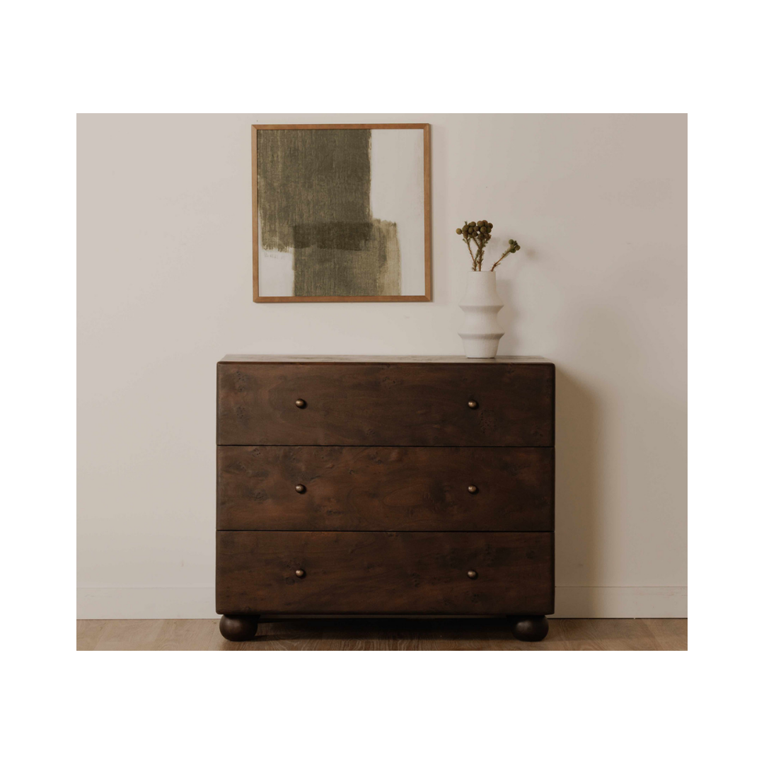 York 3 Drawer Nightstand